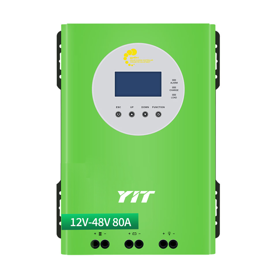 YIT 12V 24V 48V 80A Solar Battery Charger off Grid DC to DC MPPT Charge Controller 80Amp
