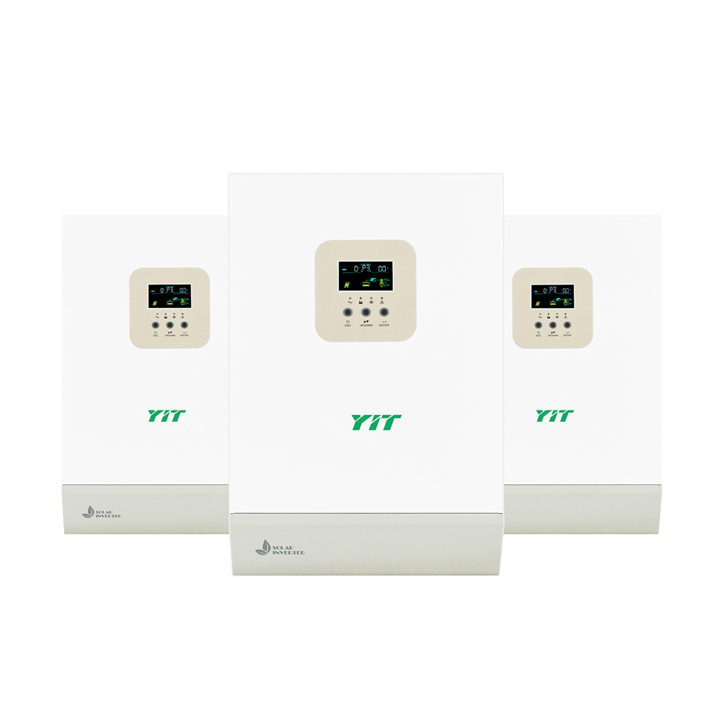 YIT 3Kw 500V 24V 3KVA 3KW High Frequency Hybrid Solar Inverter With Mppt Charge Controller High PV Off Grid Solar Inverter