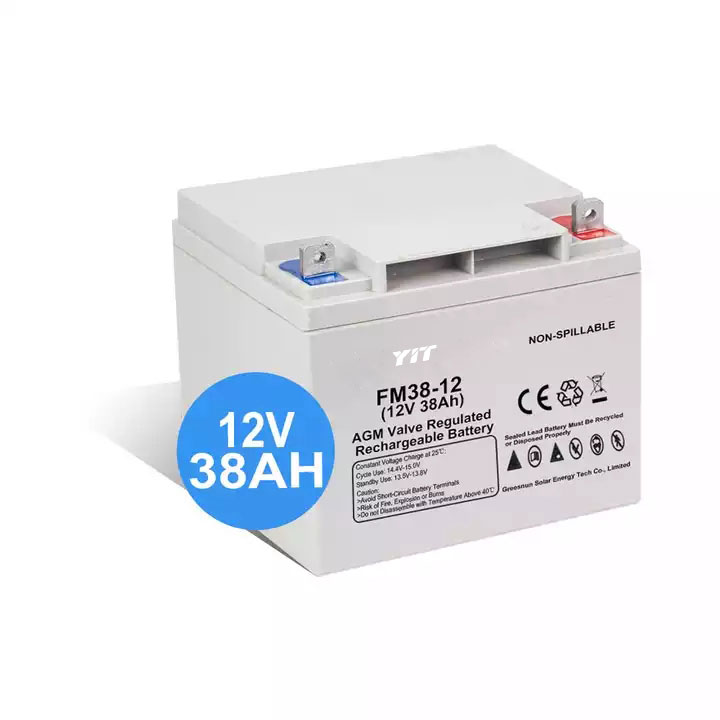 12V 38AH Lead Acid Battery Solar Battery AGM Small GEL Batteries 12Volt 38AH For Sale