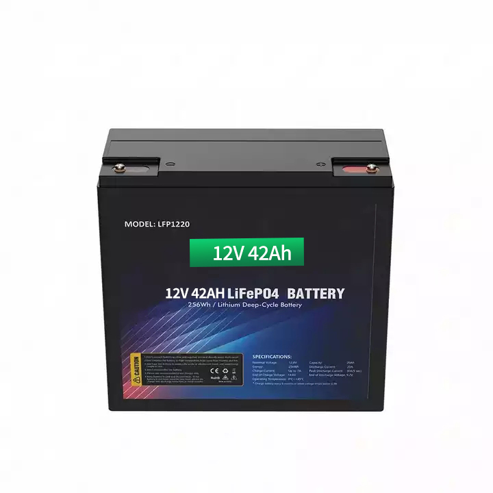 YIT 12V 42Ah LiFePO4 Deep Cycle UPS Power Lithium Iron Phosphate 32700 4S7P Battery For Replacing Lead-Acid Batteries